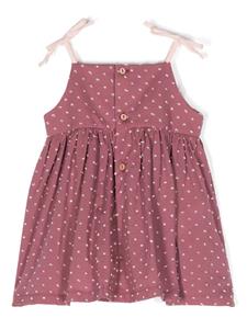 TEDDY & MINOU Jurk met geborduurd patroon - Rood