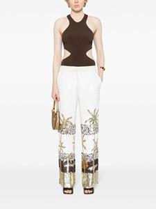 P.A.R.O.S.H. Broek met wijde pijpen - Wit