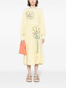 Mira Mikati Katoenen jurk met bloemenprint - Geel