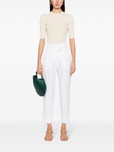 Peserico Cropped plooibroek - Wit