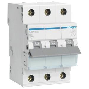 Hager MBN363 MBN363 Leitungsschutzschalter 3polig 63A 400V