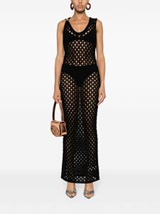 Blumarine Jurk met gehaakt-effect - Zwart