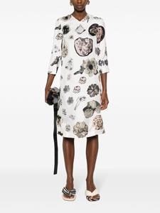 Marni Jurk met bloemenprint - Wit