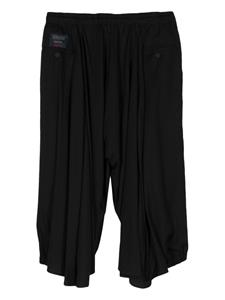 Yohji Yamamoto Broek met trekkoordtaille - Zwart