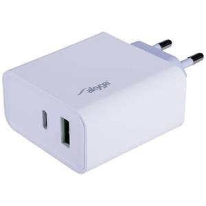 Akyga AK-CH-14 GSM-lader USB-C, USB-A Wit