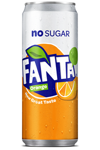 Fanta | Orange | Zero | Sleek Blik | 24 x 33 cl