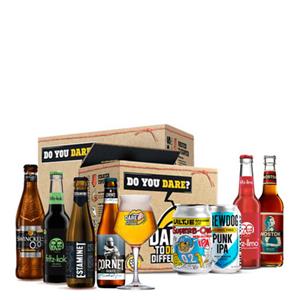 Dare to Drink Different Alcoholarm bier&Craft frisdrank pakket met glas