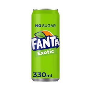 Fanta | Exotic | Zero Sugar | Sleek blik | 24 x 33 cl