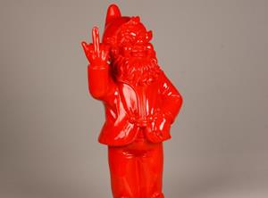 Kabouter f*ck you 30 cm rood - 