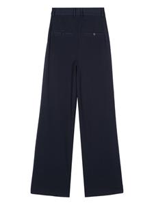 STAUD Plooibroek met wijde pijpen - Blauw