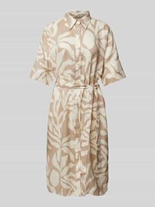 Gant Midikleid REL PALM PRINT LINEN SHIRT DRESS