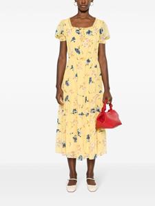 Lauren Ralph Lauren floral crepe maxi dress - Geel