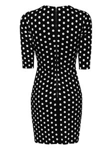Alice + olivia Delora polka dot-print dress - Zwart