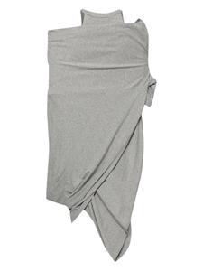 PushBUTTON Asymmetrisch gedrapeerde jurk - Grijs
