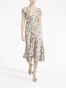 Cinq A Sept Midi-jurk met bloemenprint - Beige