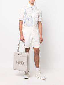 FENDI Shopper met logo-reliëf - Grijs