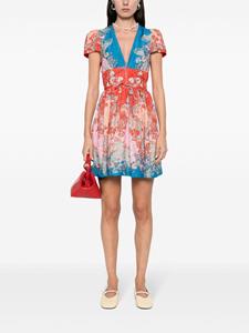 SANDRO Mini-jurk met bloemenprint - Rood