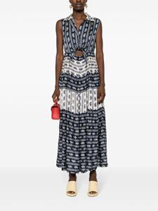 SANDRO Midi-jurk met paisley-print - Beige