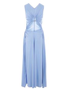 Bottega Veneta draped cut-out dress - Blauw