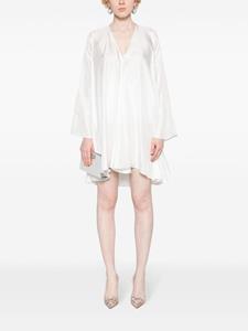 Blanca Vita V-neck silk minidress - Wit