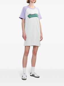 CHOCOOLATE logo-print cotton T-shirt dress - Grijs