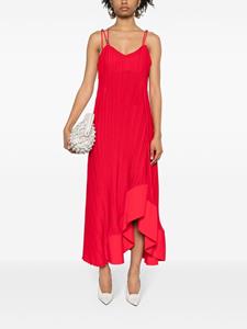 Lanvin plissé-effect dress - Rood