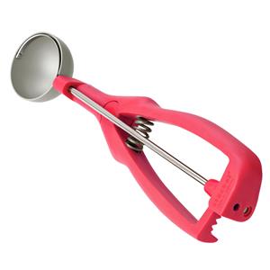 Stöckel IJsportioneerlepel Soleya met anti-aanbaklaag; 25ml, 4.5 cm (Ø); rood; rond