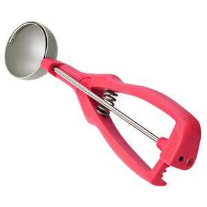 Stöckel IJsportioneerlepel Soleya met anti-aanbaklaag; 33ml, 4.9 cm (Ø); rood; rond