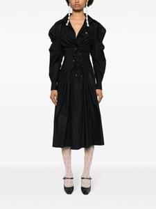 Vivienne Westwood Kate corset midi dress - Zwart