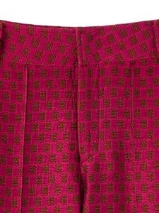 DESTREE Yoshismart cropped broek met jacquard - Roze