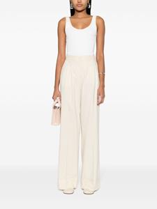 THE ANDAMANE Broek met wijde pijpen - Beige