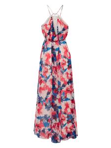 Patrizia Pepe chiffon maxi dress - Blauw