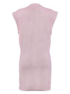 Alexander Wang logo-appliquéd cotton minidress - Roze