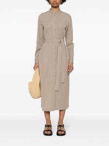 Harris Wharf London belted shirt midi dress - Beige