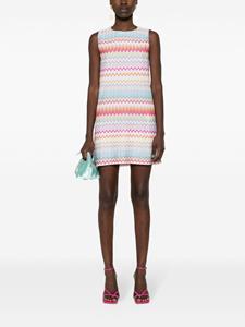 Missoni zigzag-woven mini dress - Wit