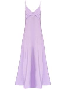 Maison Kitsuné sleeveless flared dress - Paars