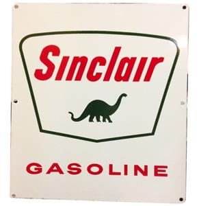 Fiftiesstore Sinclair Dino Gasoline Emaille logo bord, vierkant 34,5 x 30,5 cm