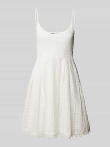 Only Jurk in overgooiermodel ONLHELENA LACE S/L SHORT DRESS WVN