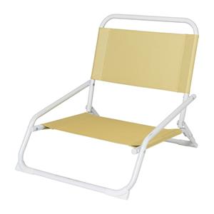Xenos Strandstoeltje Miami - geel - 58x52x52 cm