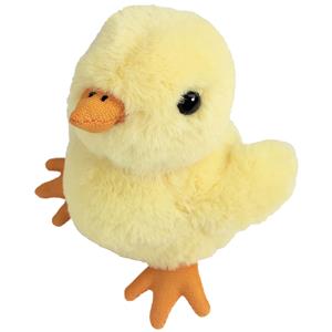 pluche kuikentje knuffeldier - geel - staand - 15 cm -