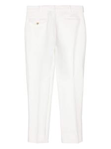 Black Comme Des Garçons cropped slim-cut trousers - Wit