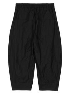 Toogood The Tinner cropped cotton trousers - Zwart