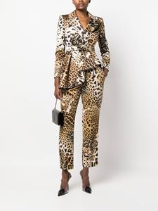 Roberto Cavalli Broek met tijgerprint - Beige