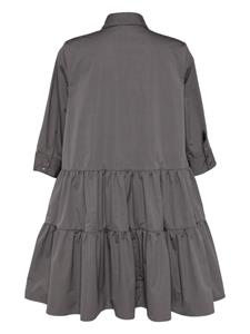 Fabiana Filippi tiered-skirt cotton dress - Grijs