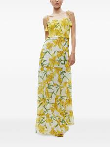 Alice + olivia Marna floral-print maxi dress - Geel