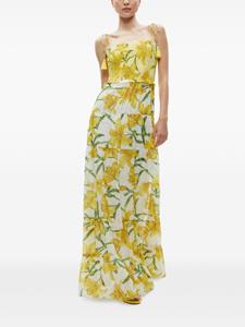 Alice + olivia Marna floral-print maxi dress - Geel