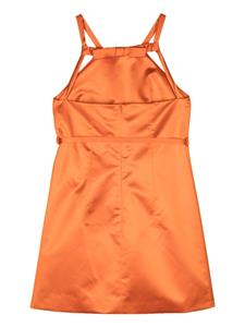 Patou satin mini dress - Oranje