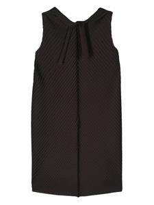 Issey Miyake plissé mini dress - Zwart