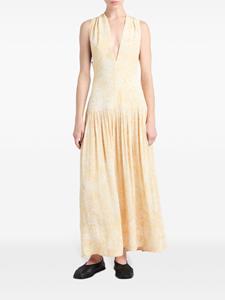 Proenza Schouler Maxi-jurk met gedraaid bandje - Geel