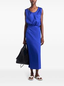 Proenza Schouler Jurk met diepe ronde hals van biologisch katoen - Blauw